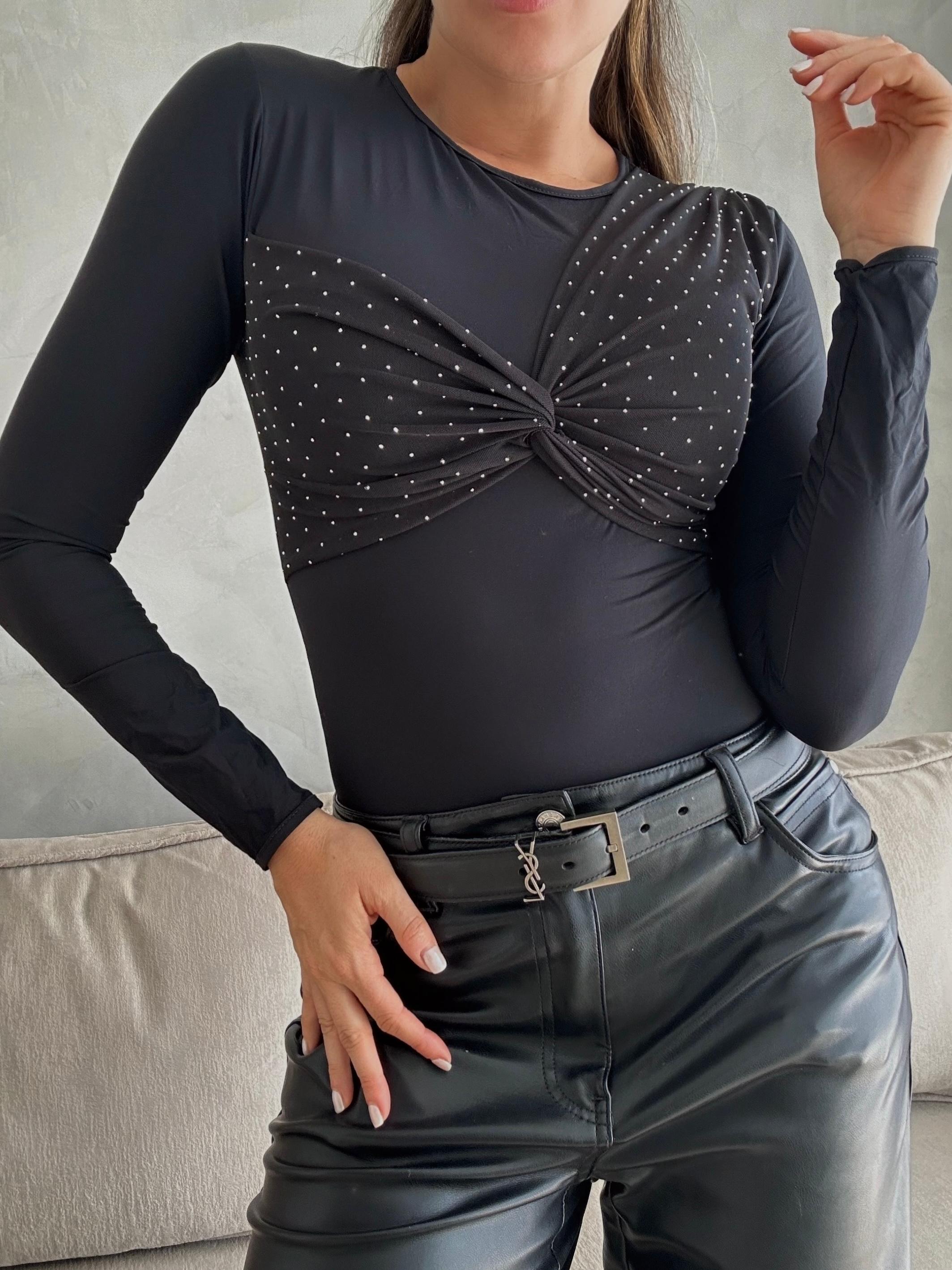 BODY BRILLOS NEGRO