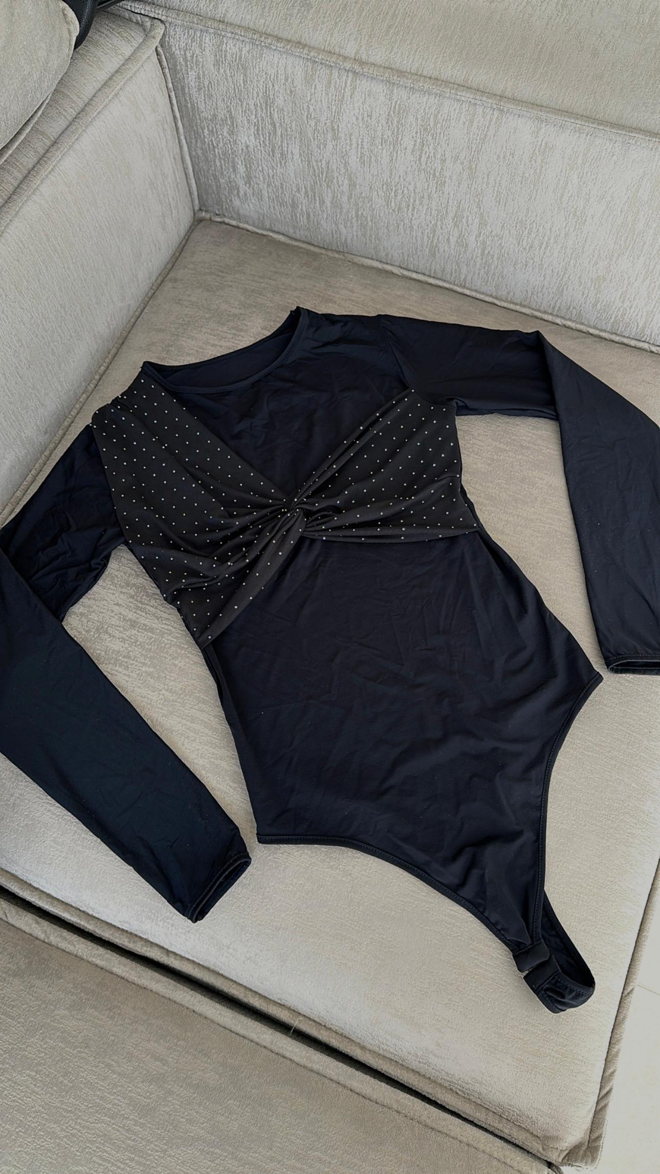 BODY BRILLOS NEGRO