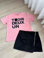 FALDA SHORT GAMUZA CIERRE