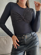 BODY BRILLOS NEGRO