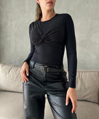 BODY BRILLOS NEGRO