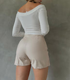FALDA SHORT CUERINA