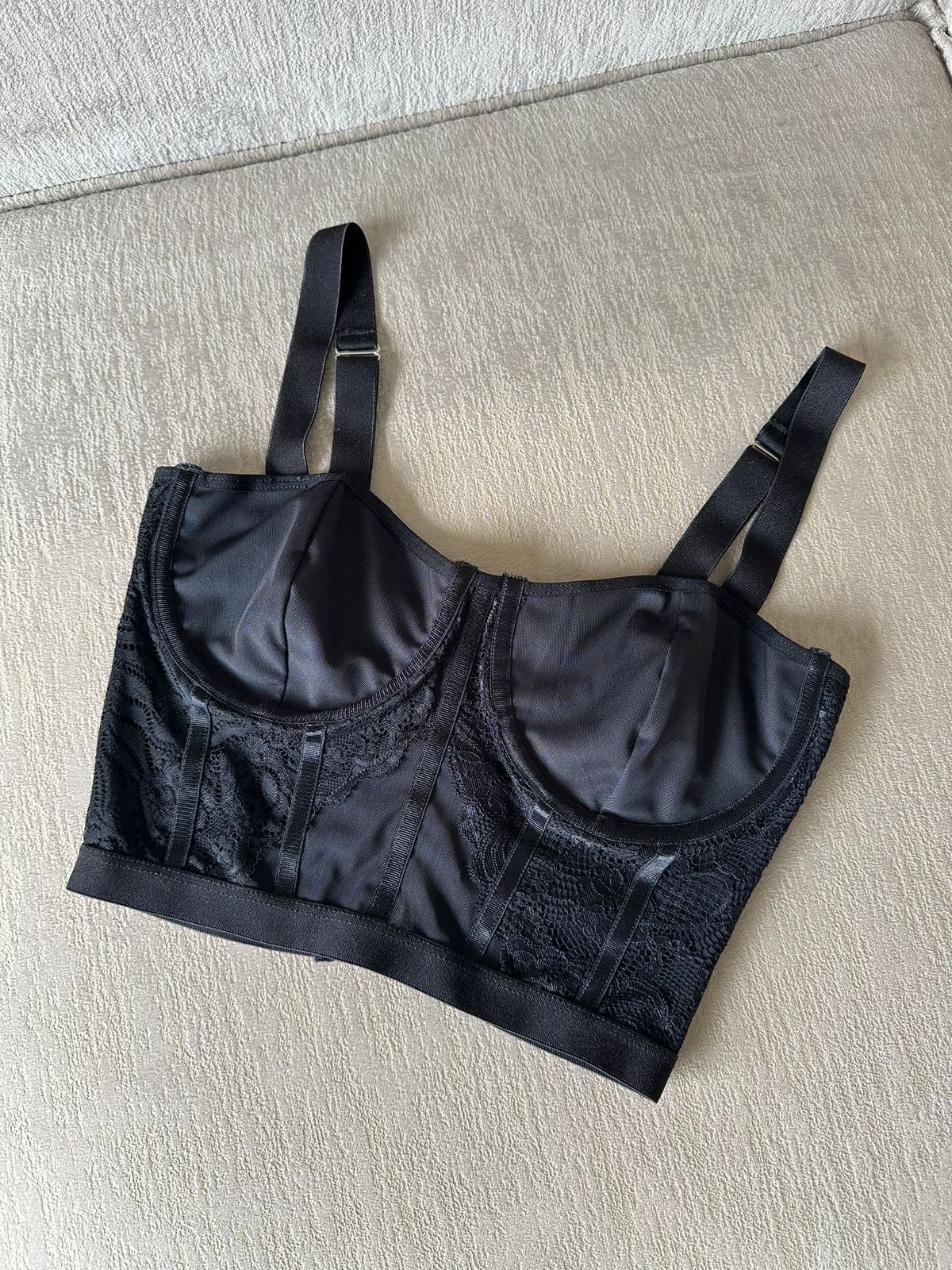 CROP TOP PERAL NEGRO
