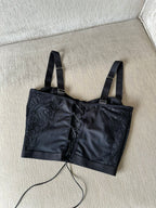CROP TOP PERAL NEGRO