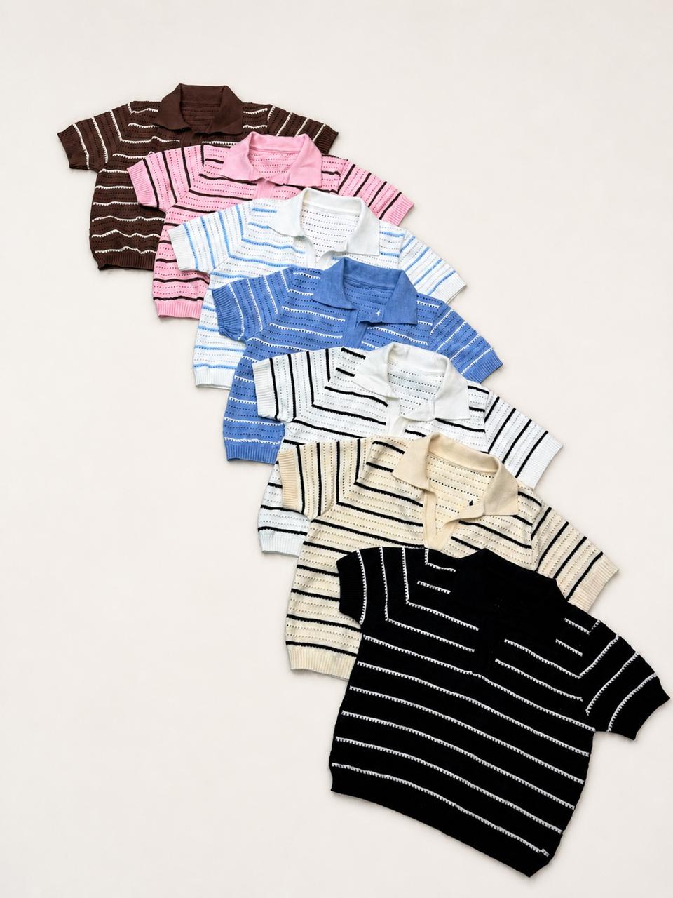 BLUSA POLO TEJIDA