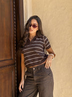 BLUSA POLO TEJIDA
